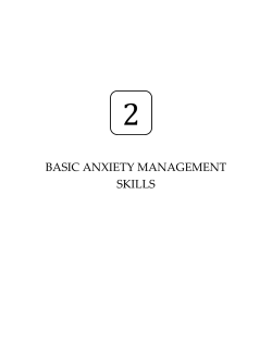 2 &ndash; Basic Anxiety Management Skills