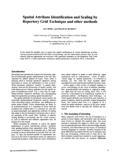 Spatial Attribute Identification and Scaling by Repertory Grid