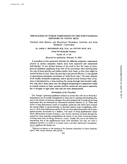 (From The Rockefeller Institute) Development of the Procedure April