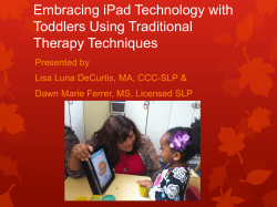 Embracing iPad Technology with Toddlers Using Traditional