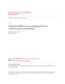 Individual differences in imaging behavior