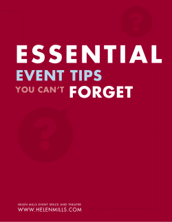 Essential Event Planning Tips