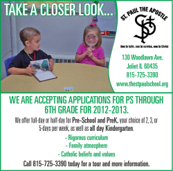take a closer look... - St. Paul the Apostle Catholic School