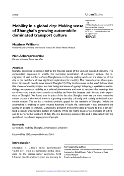 Mobility in a global city
