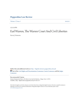 Earl Warren, The Warren Court And Civil Liberties