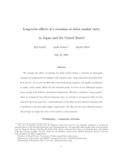 Long`term effects of a recession at labor market entry in Japan