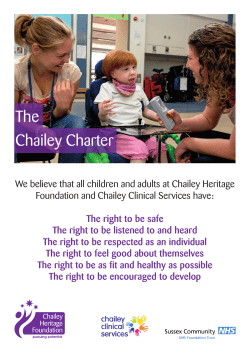 Chailey Charter - Chailey Heritage Foundation