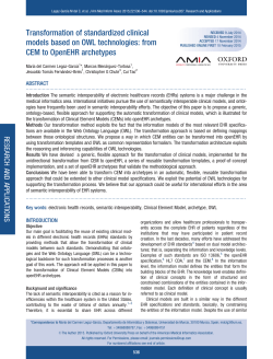 from CEM to OpenEHR archetypes