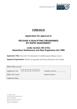 Read the application for the virus contained within the FluAvert&reg; I.N.