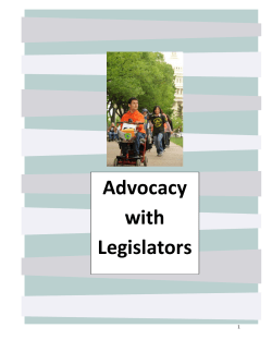 Advocacy with Legislators