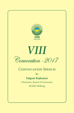 Chairman`s VIII Convocation Full Speech.