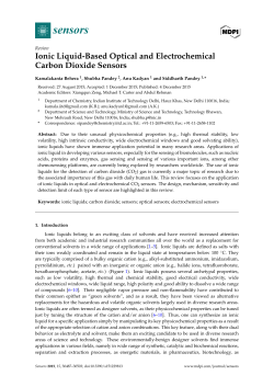 Ionic Liquid-Based Optical and Electrochemical Carbon Dioxide