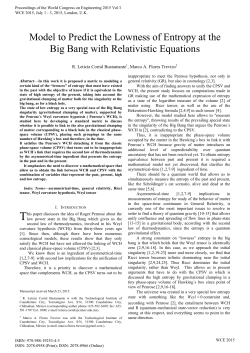 Model to Predict the Lowness of Entropy at the Big Bang