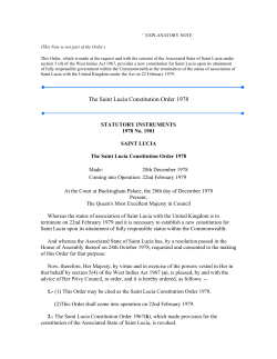 the Constitution of Saint Lucia