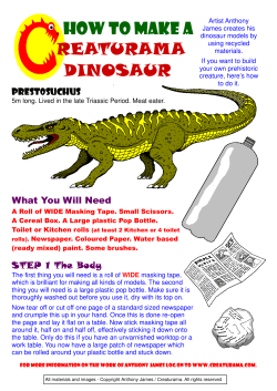 CREATURAMA How To Make A Dinosaur