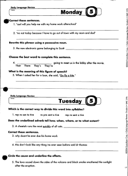 Correct these sentences.