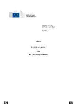 EU Anti -Corruption Report UNITED KINGDOM