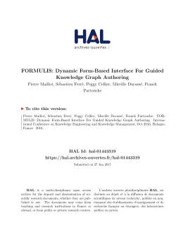 FORMULIS: Dynamic Form-Based Interface For Guided