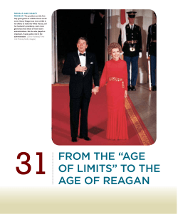 from the &ldquo;age of limits&rdquo; to the age of reagan