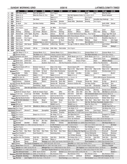SUNDAY MORNING GRID 6/26/16 LATIMES.COM/TV TIMES