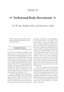 ! verbotonal Body Movements }