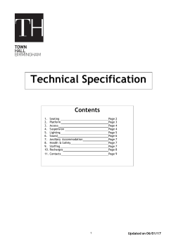 Town Hall Tech Spec170.5 KB PDF