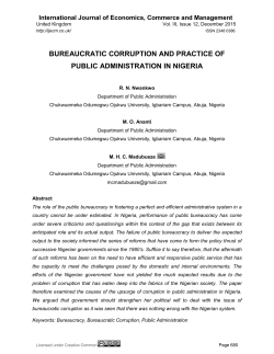 bureaucratic corruption and practice of public administration