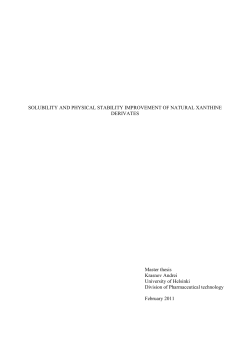 solubility improvement of natural xanthine derivates