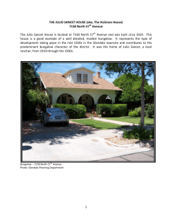 Historic Homes and Districts