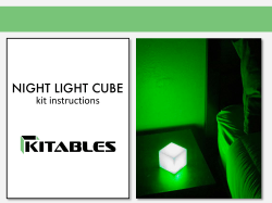 instructions - night light cube