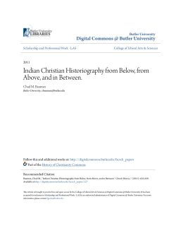 Indian Christian Historiography from Below, from Above, and in