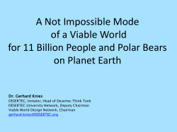 A Not Impossible Mode of a Viable World for 11 Billion People and