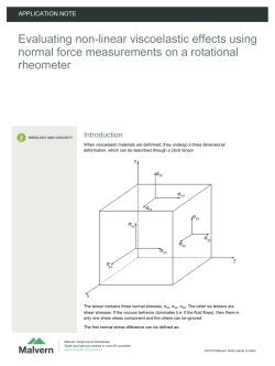 Evaluating non-linear viscoelastic effects using normal force