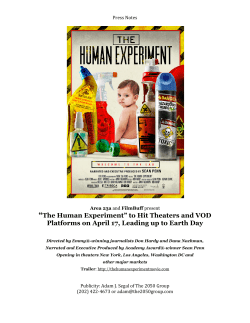 Press Notes - The Human Experiment