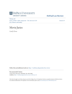 Movie Juries - Via Sapientiae