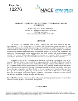 10276: high salt concentration effects on co2/h2s corrosion