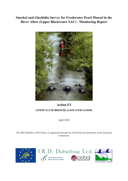 E3 Final Monitoring Report - FPM and Glochidia