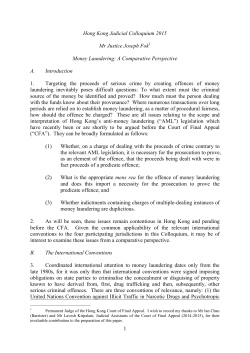 Money Laundering: A Comparative Perspective