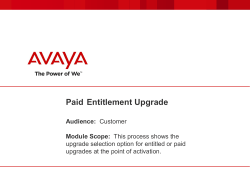 Paid Entitlement Upgrade