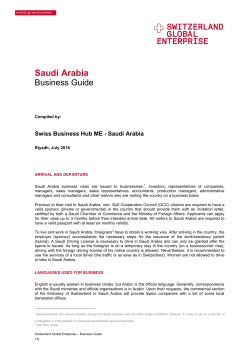 Saudi Arabia - Switzerland Global Enterprise