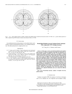 Broad-Band Double-Layered Coplanar Patch Antennas With