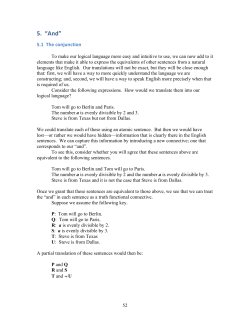 A Concise Introduction to Logic, chapter 5