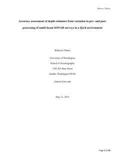 Accuracy assessment of depth estimates from variation in pre