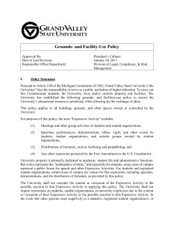 Grounds- and Facility-Use Policy