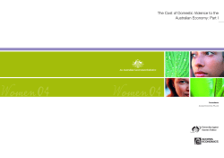 The Cost of Domestic Violence to the Australian Economy: Part I | 1