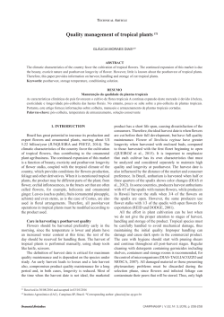 Quality management of tropical plants (1)