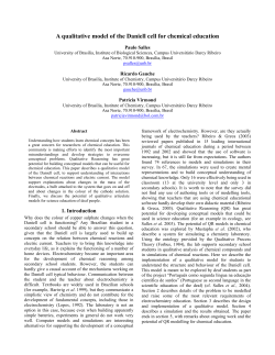 A qualitative model of the Daniell cell for