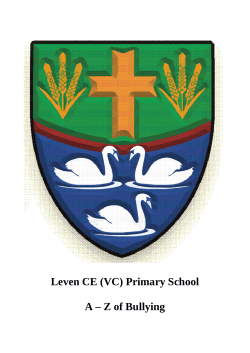 Leven CE (VC) Primary School A &ndash; Z of Bullying