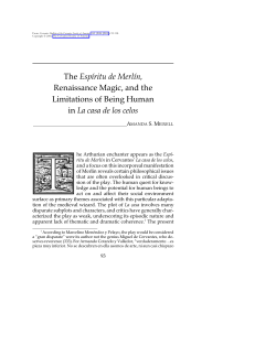 The Esp&iacute;ritu de Merl&iacute;n, Renaissance Magic - H-Net