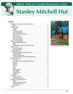 Stanley Mitchell Hut - Alpine Club of Canada